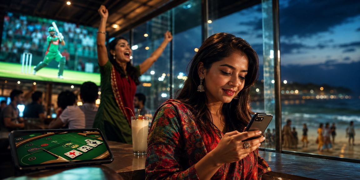 কক্সবাজার সমুদ্র সৈকতে db66 ক্রিকেট বেটিং উপভোগ করছেন একজন ব্যবহারকারী
