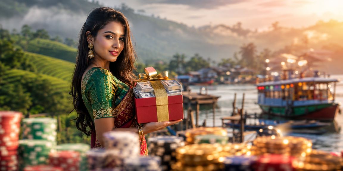 রাঙামাটির চা বাগানের পাশে db66 ক্যাসিনো গেম উপভোগ করছেন ব্যবহারকারী